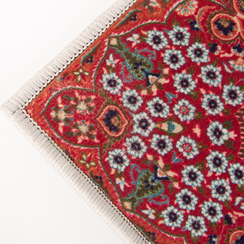 Modern Graphic Rug Grey Polyester Rug Washable Rug for Living Room