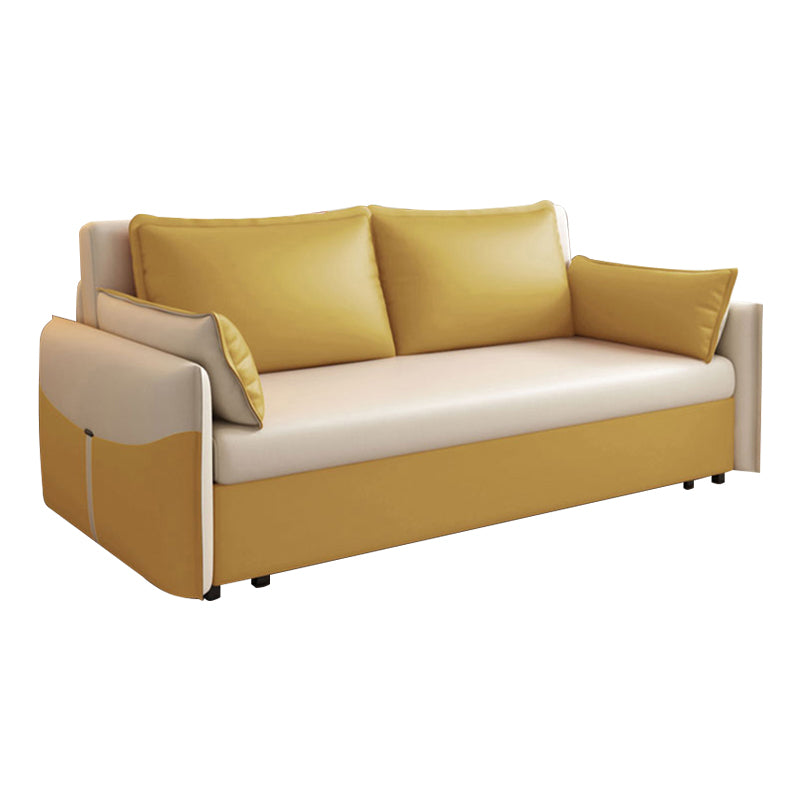 31" Wide Scandinavian Futon Sofa Bed Folding Futon Sleeper Sofa