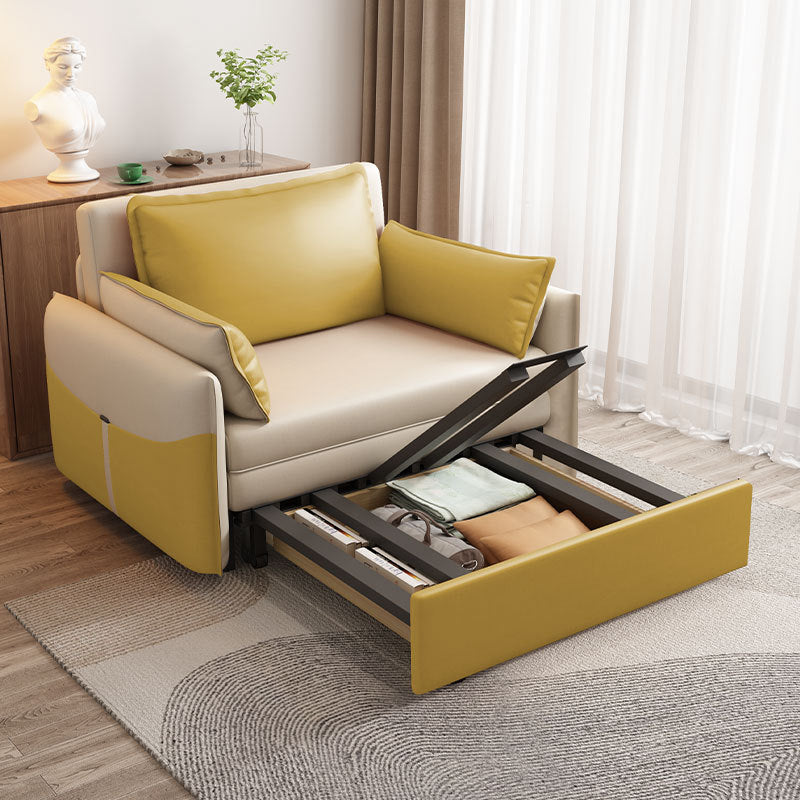 31" Wide Scandinavian Futon Sofa Bed Folding Futon Sleeper Sofa
