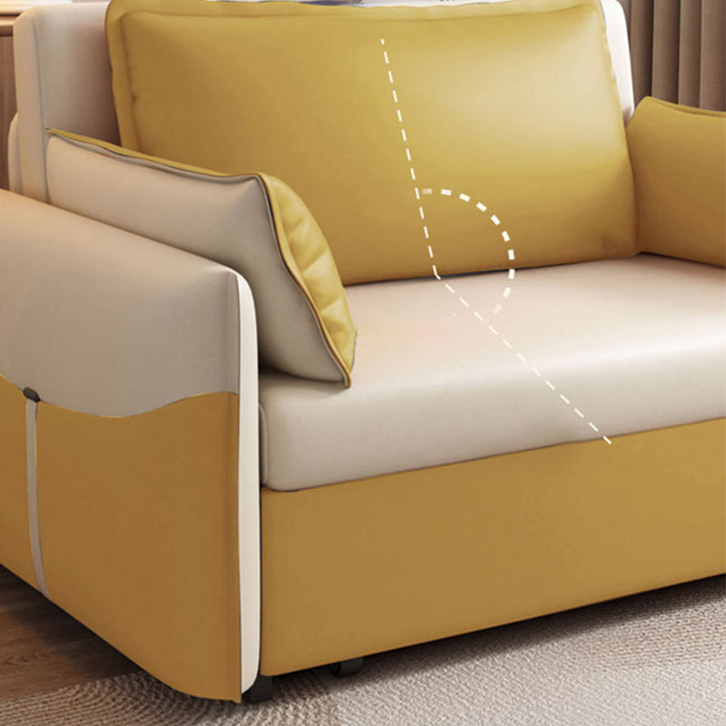 31" Wide Scandinavian Futon Sofa Bed Folding Futon Sleeper Sofa