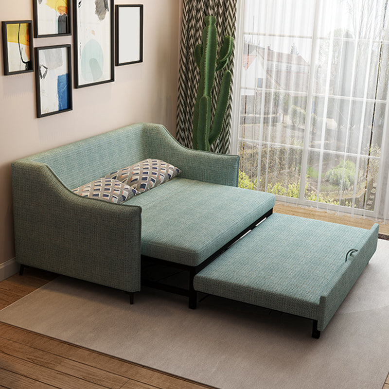 37" Wide Scandinavian Futon Sofa Bed Pillow Back Sleeper Sofa