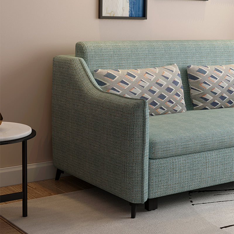 37" Wide Scandinavian Futon Sofa Bed Pillow Back Sleeper Sofa