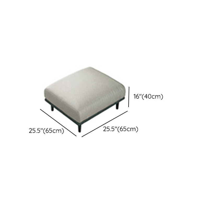 Contemporary Faux Leather Sofa with Pillows Back and Pillow Top Arm