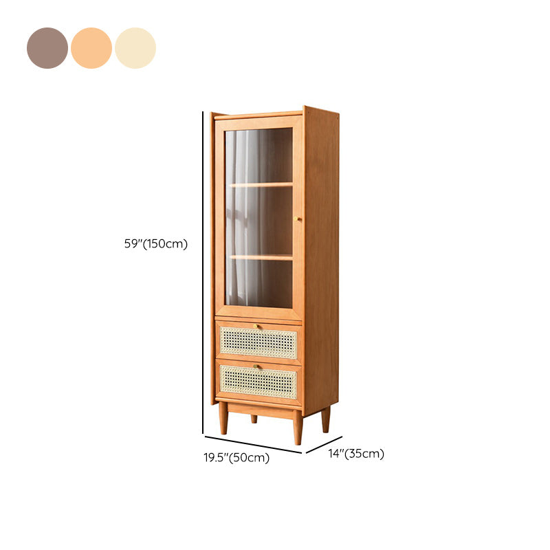 Stain Resistant Storage Cabinet Glass Paned Standard Cabinet