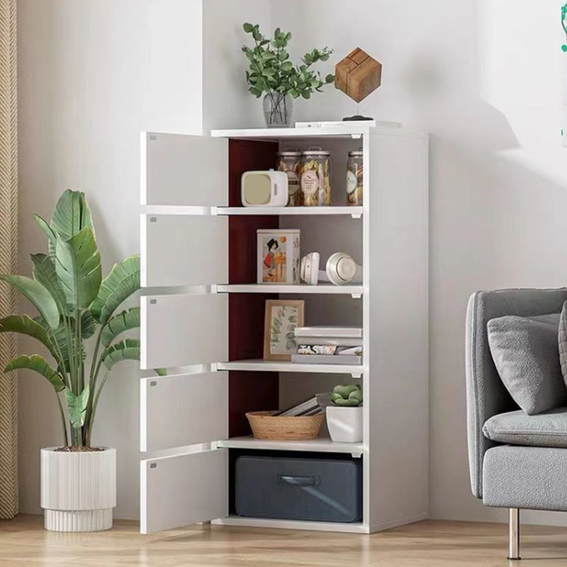 Contemporary Simple Rectangular Wood Cabinet with Doors and Drawers