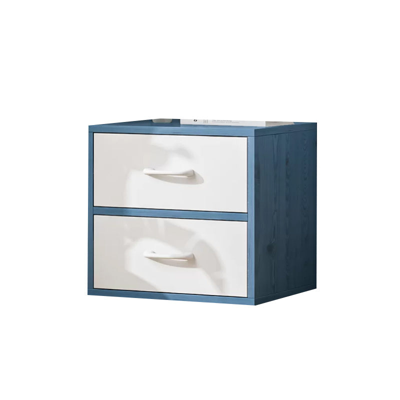 Contemporary Simple Rectangular Wood Cabinet with Doors and Drawers