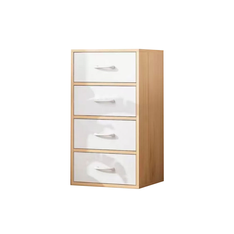 Contemporary Simple Rectangular Wood Cabinet with Doors and Drawers