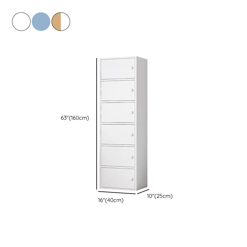 Contemporary Simple Rectangular Wood Cabinet with Doors and Drawers