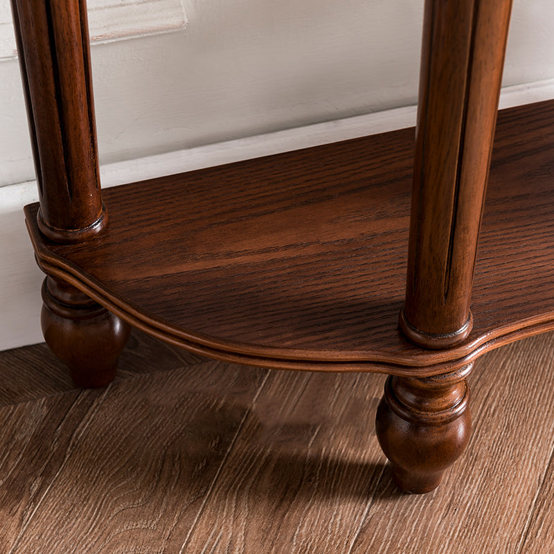 Victorian Wood Console Table Free Form Console Sofa Table for Hall