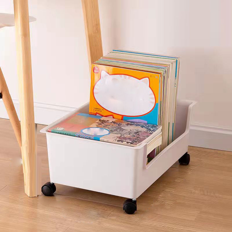 Standard Plastic Bookshelf Scandinavian Open Back Bookcase with Shelf