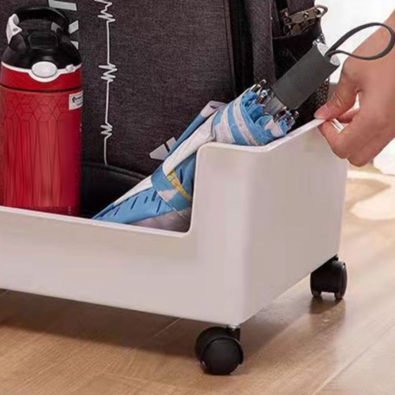 Standard Plastic Bookshelf Scandinavian Open Back Bookcase with Shelf