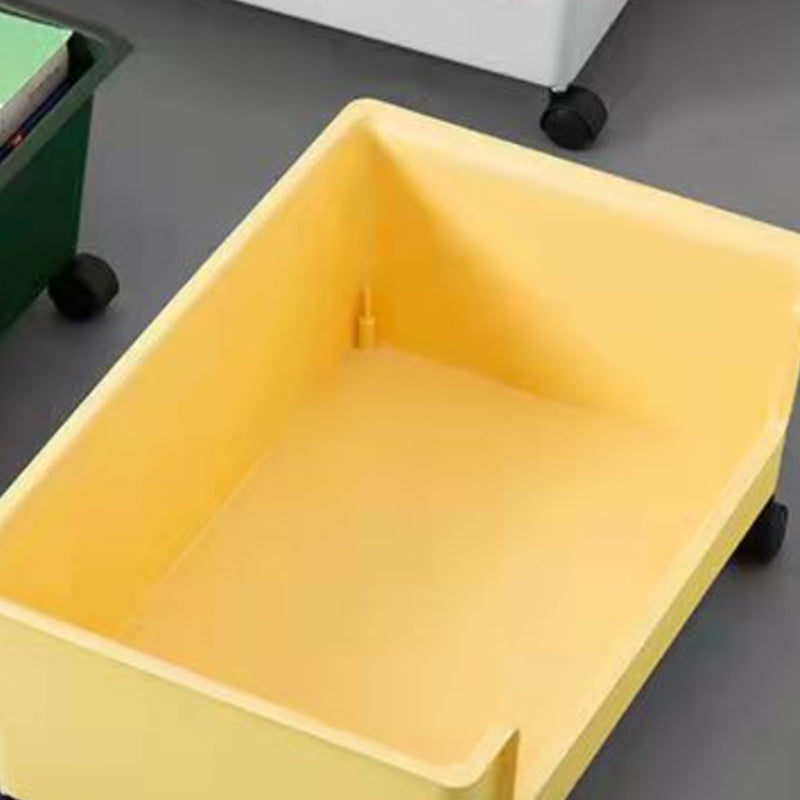 Standard Plastic Bookshelf Scandinavian Open Back Bookcase with Shelf