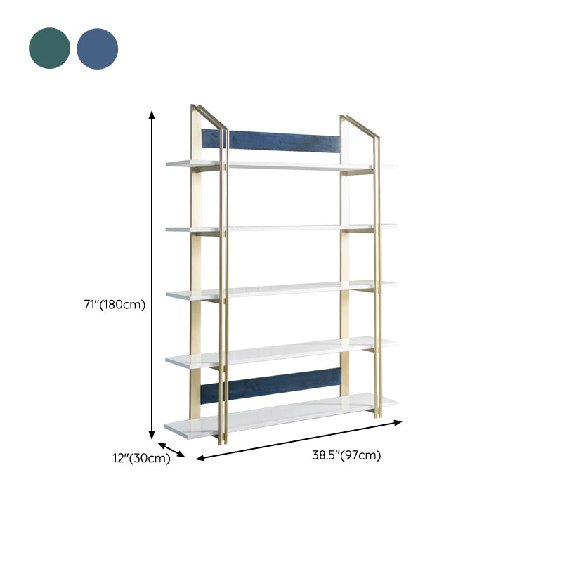 Modern BookShelf Metal Open Shelf Bookcase with Shelves for Office