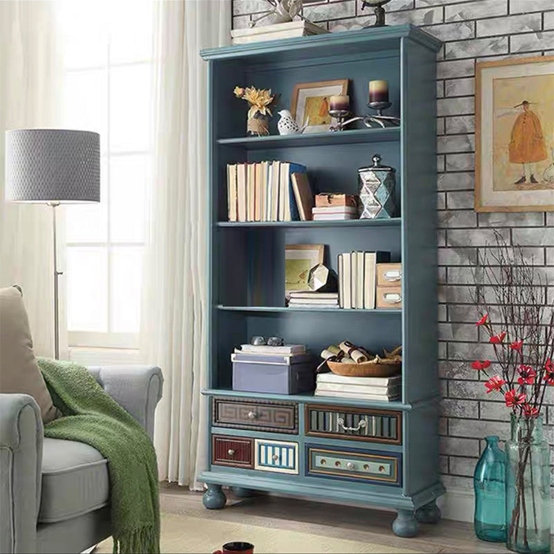 Scandinavian Engineered Wood Bookshelf Standard Closed Back Bookcase