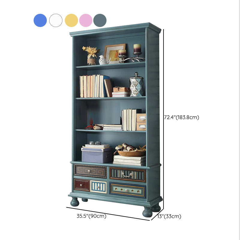 Scandinavian Engineered Wood Bookshelf Standard Closed Back Bookcase