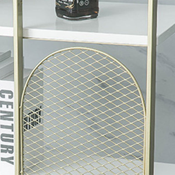 Modern Bookshelf Metal Open Shelf Bookcase with Shelves for Living Room