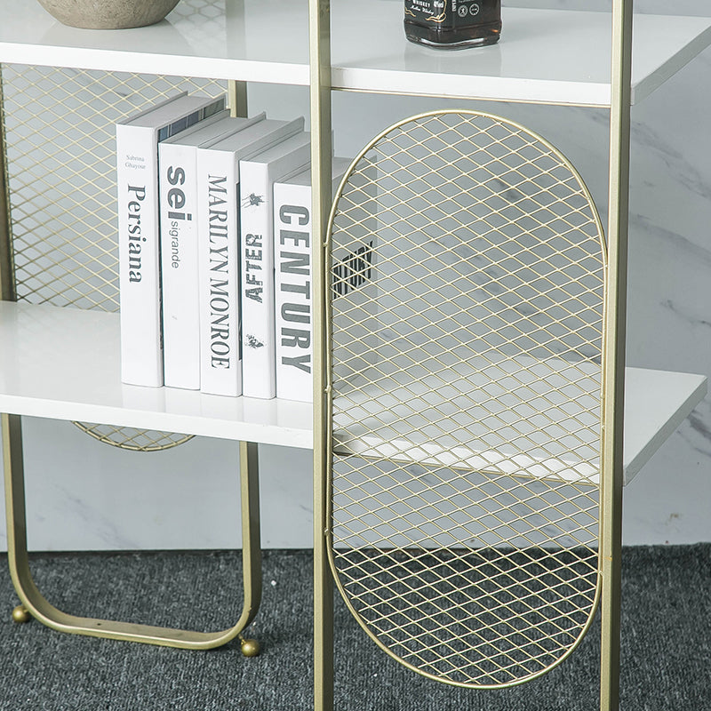 Modern Bookshelf Metal Open Shelf Bookcase with Shelves for Living Room
