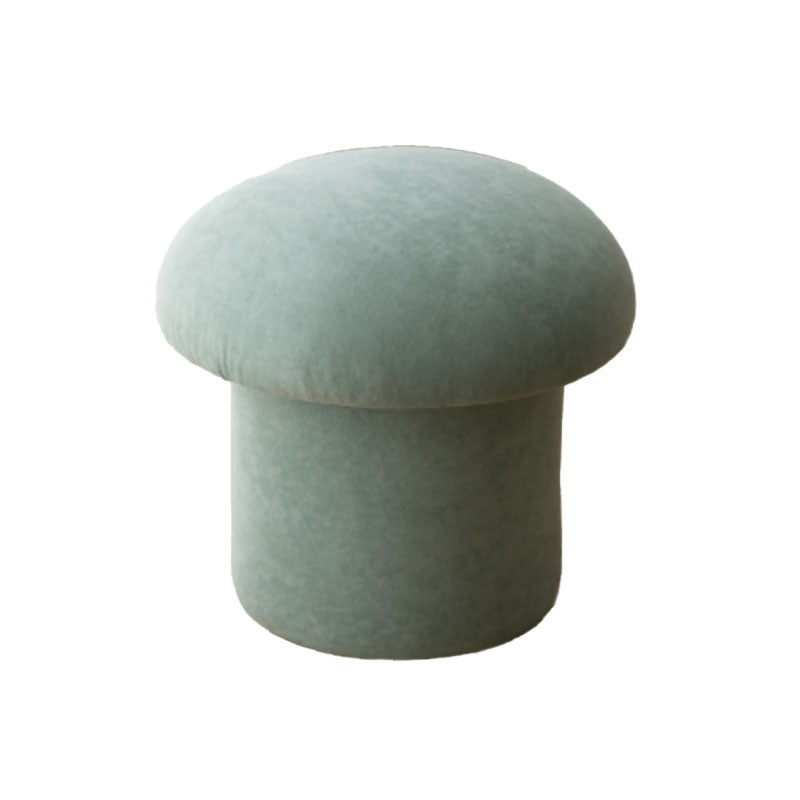 Plain Pouf Mushroom Shaped Sherpa Fade Resistant Upholstered Pouf Ottoman