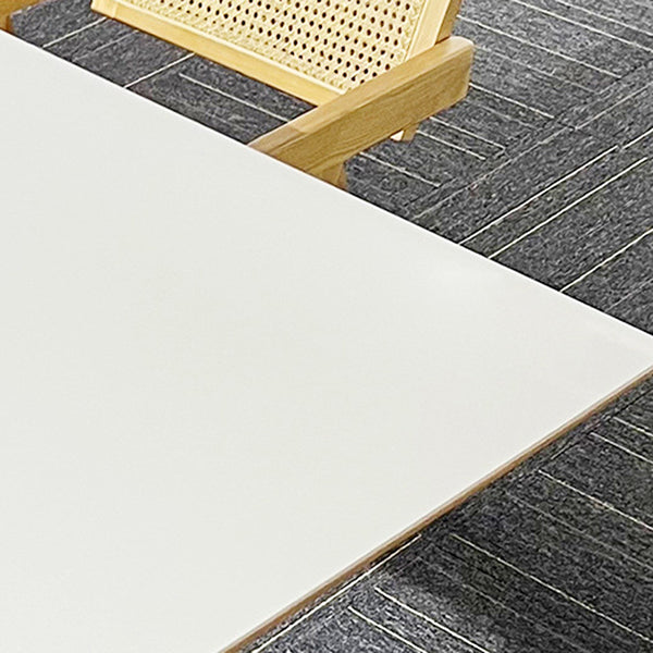 Modern 1/2/5 Pieces Furniture Stone Rectangle Dining Chairs Set in White