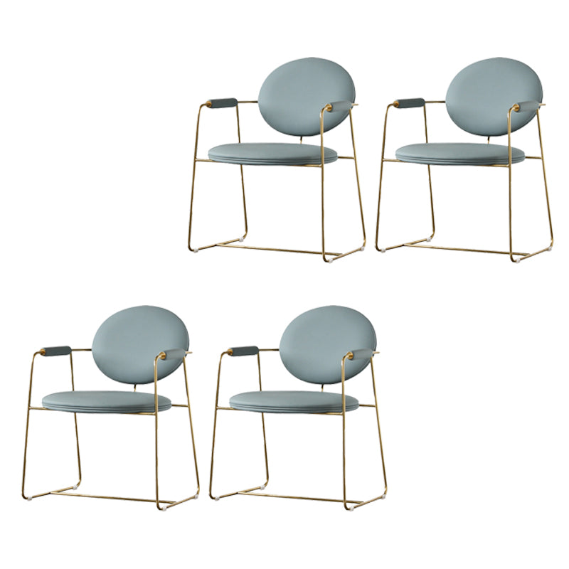 Indoor Glam Dining Chair King Louis Back Arm Chair with Upholstered