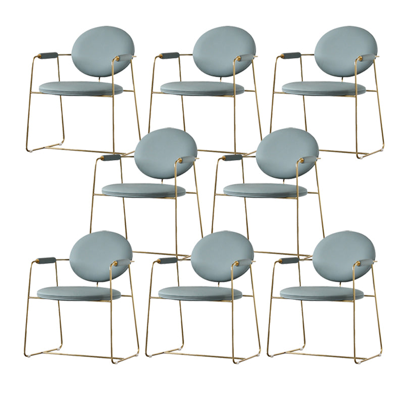 Indoor Glam Dining Chair King Louis Back Arm Chair with Upholstered