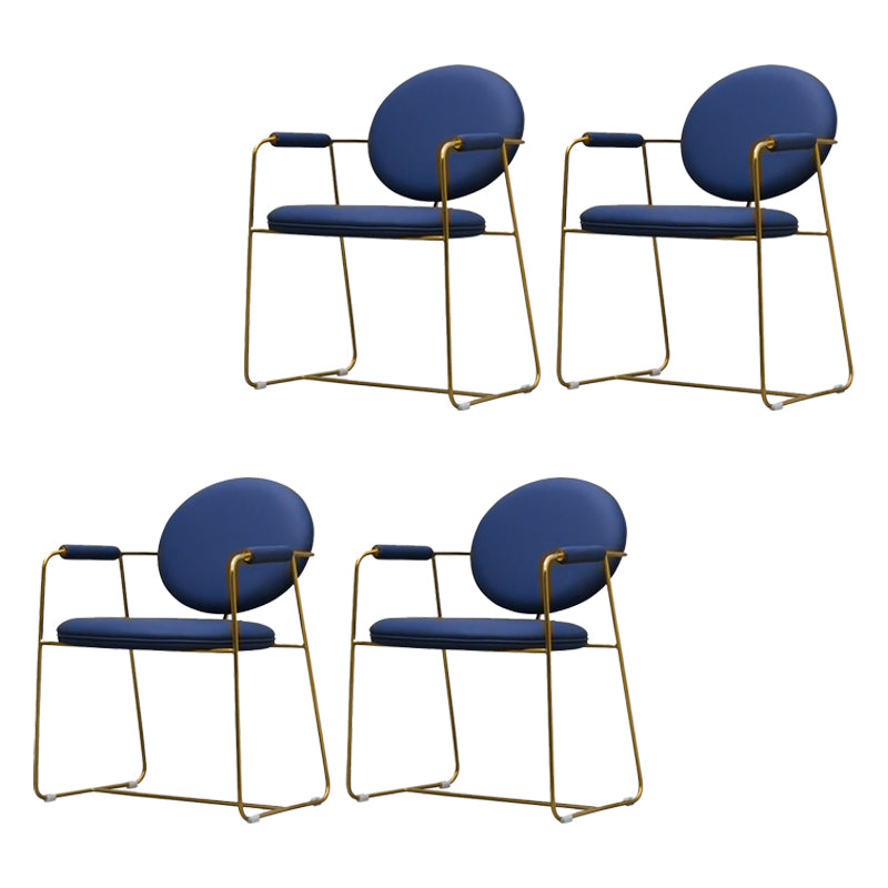 Indoor Glam Dining Chair King Louis Back Arm Chair with Upholstered