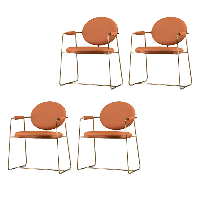 Indoor Glam Dining Chair King Louis Back Arm Chair with Upholstered