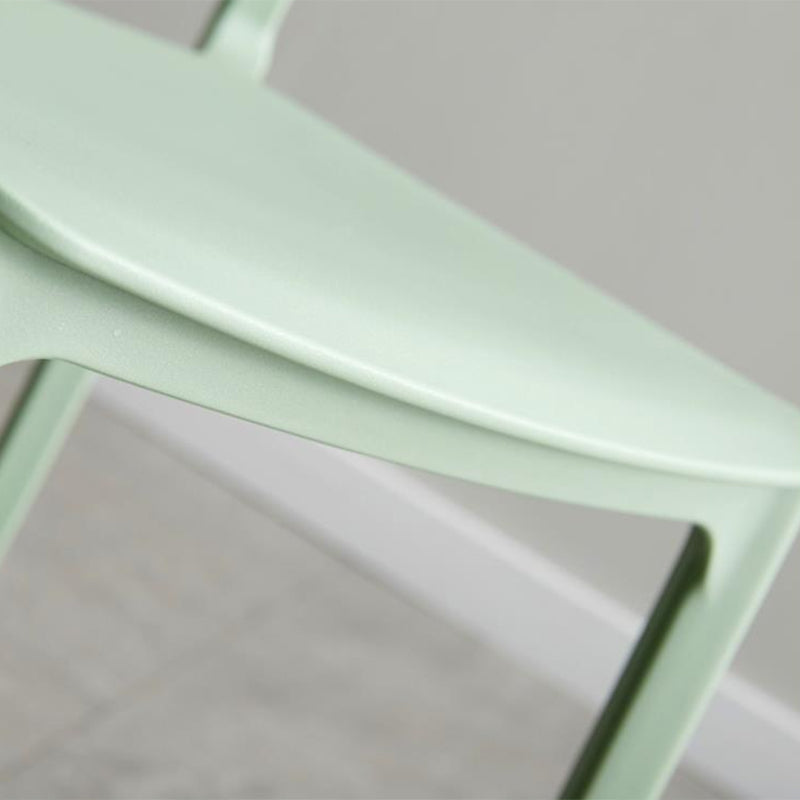 Home Dining Room Side Chair Low Back Plastic Stack Dining Chair