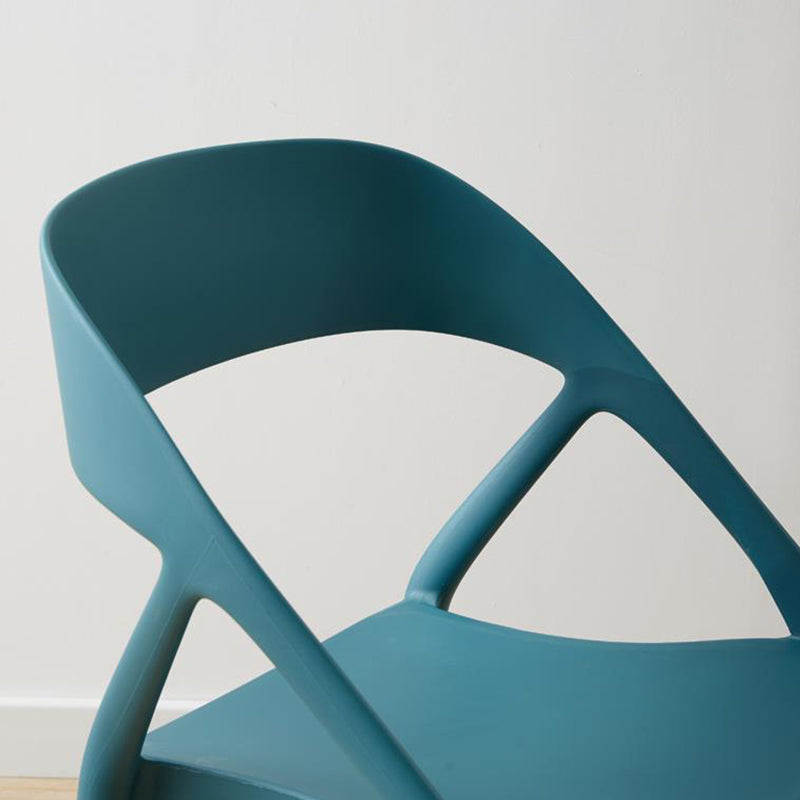 Home Side Chair Plastic Dining Armless Stacking Side Kitchen Chair