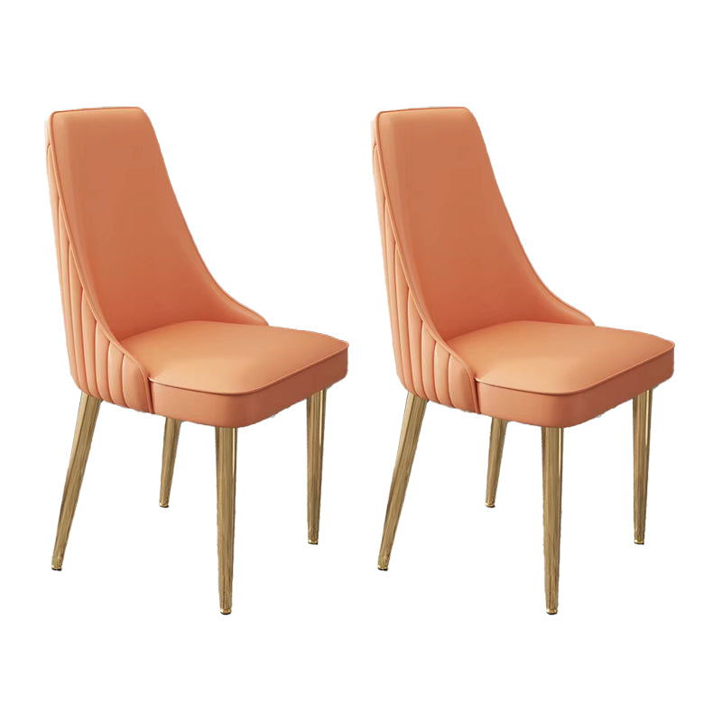 Glam Dining and Accent Chairs Indoor Parsons Curved Side Chair