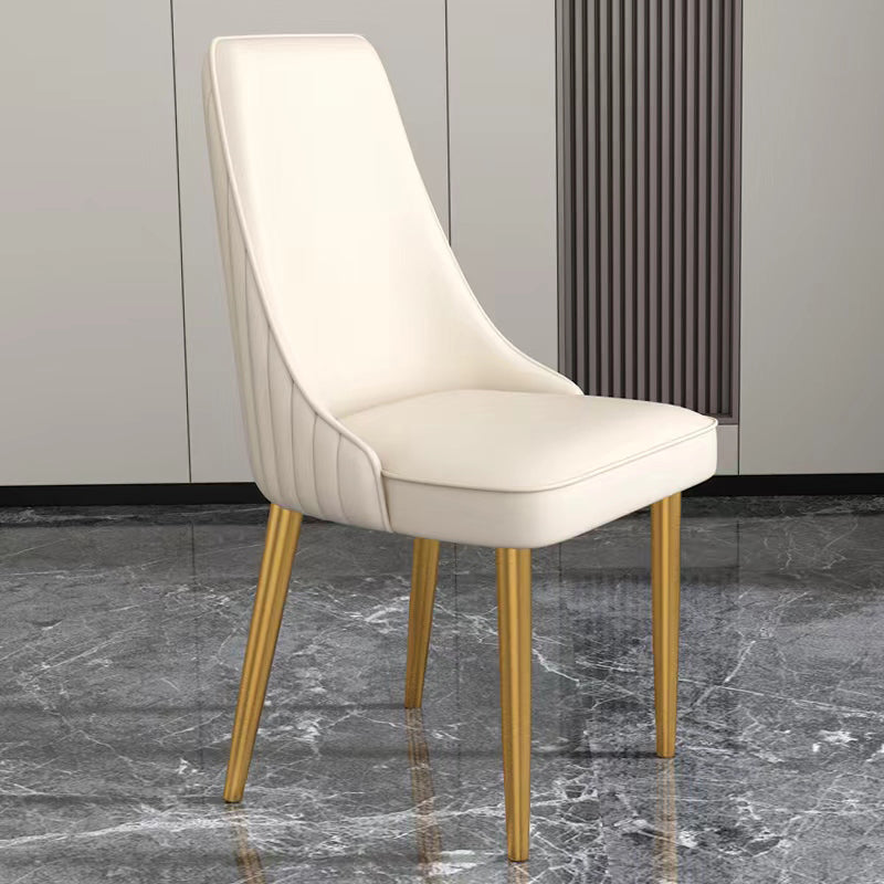 Glam Dining and Accent Chairs Indoor Parsons Curved Side Chair