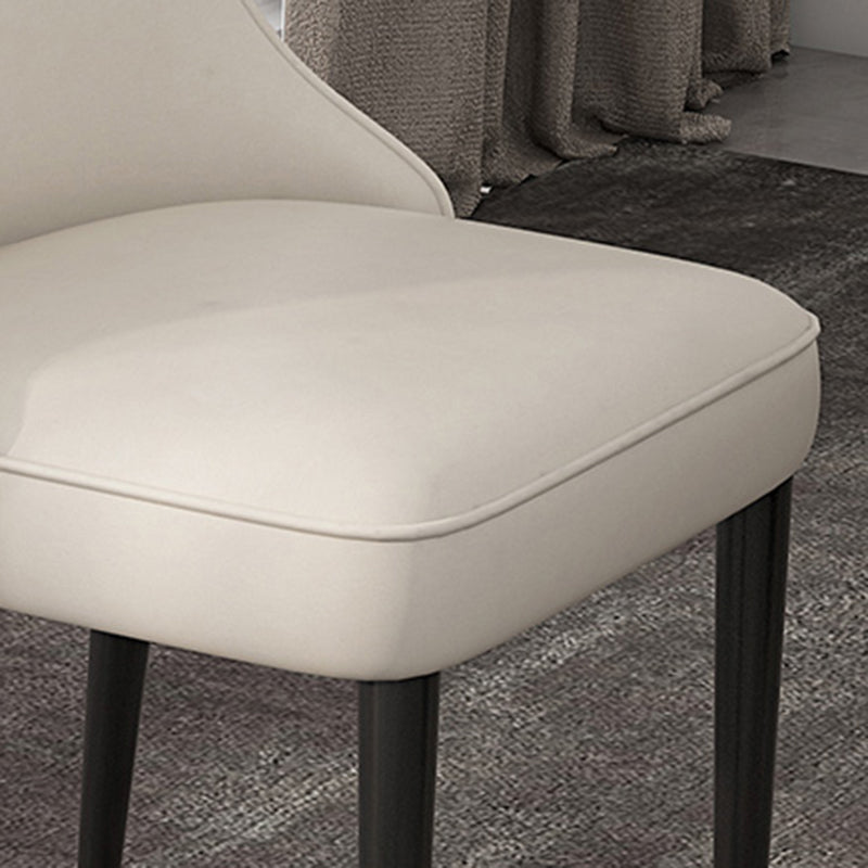 Glam Dining and Accent Chairs Indoor Parsons Curved Side Chair