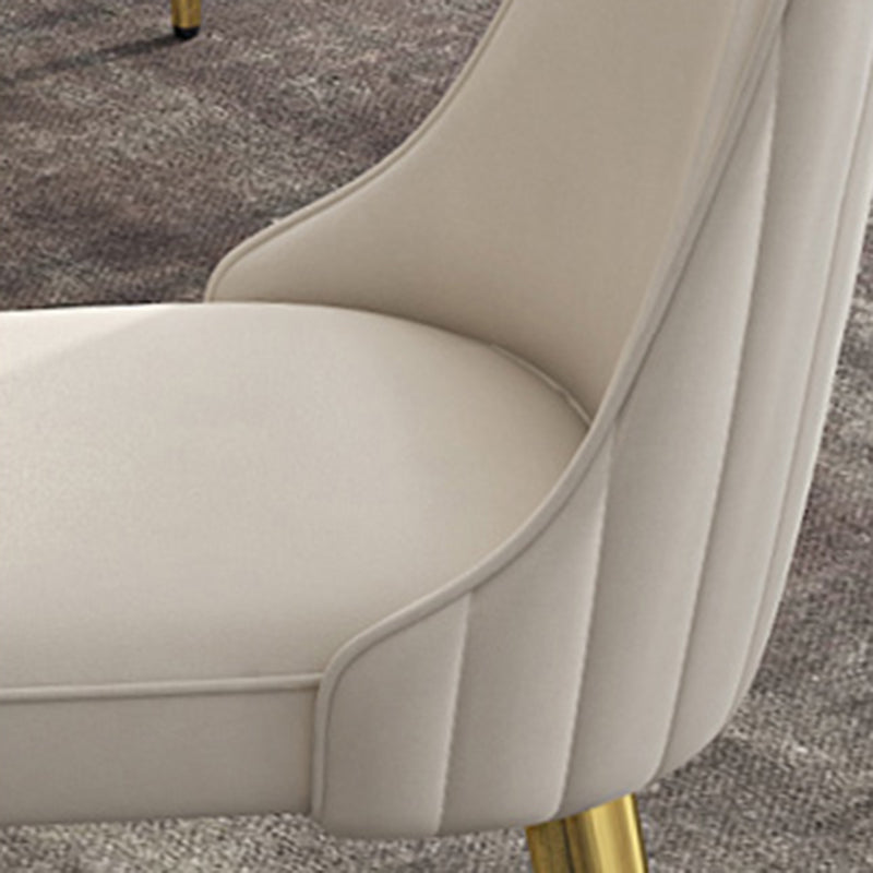 Glam Dining and Accent Chairs Indoor Parsons Curved Side Chair