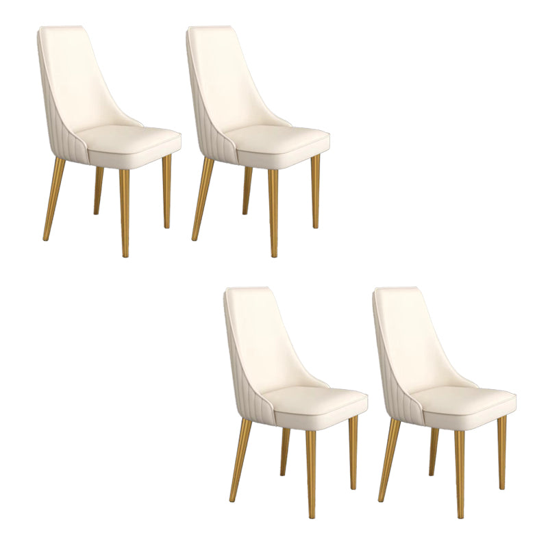 Glam Dining and Accent Chairs Indoor Parsons Curved Side Chair