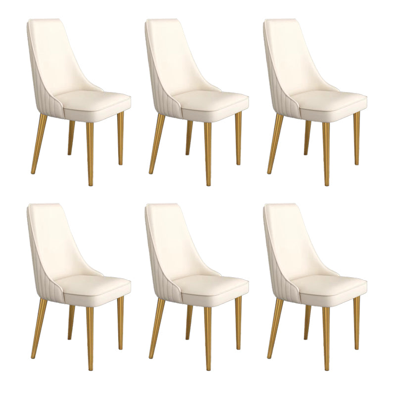 Glam Dining and Accent Chairs Indoor Parsons Curved Side Chair