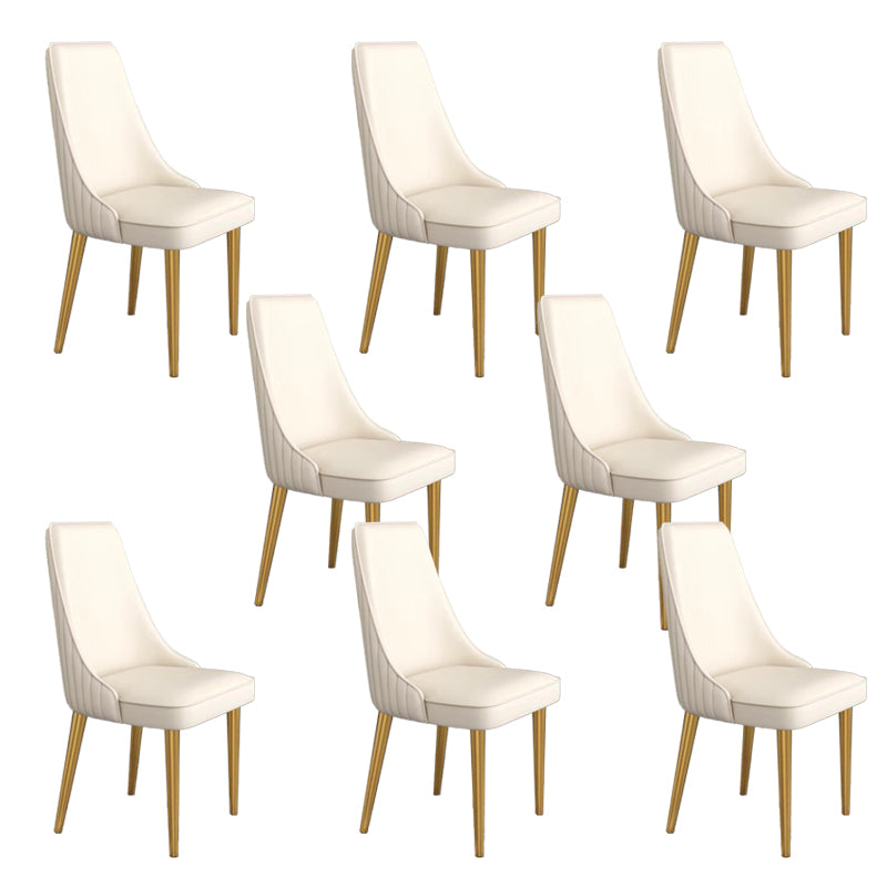Glam Dining and Accent Chairs Indoor Parsons Curved Side Chair