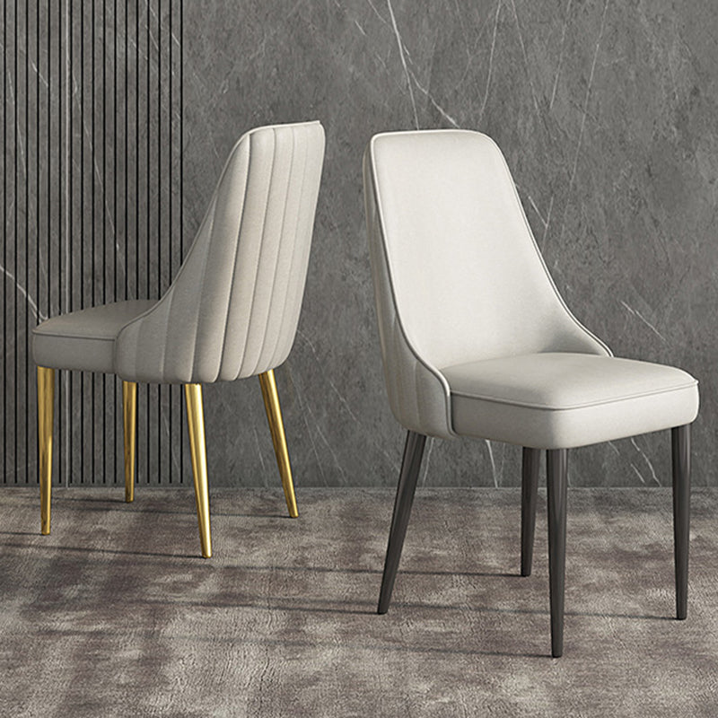 Glam Dining and Accent Chairs Indoor Parsons Curved Side Chair