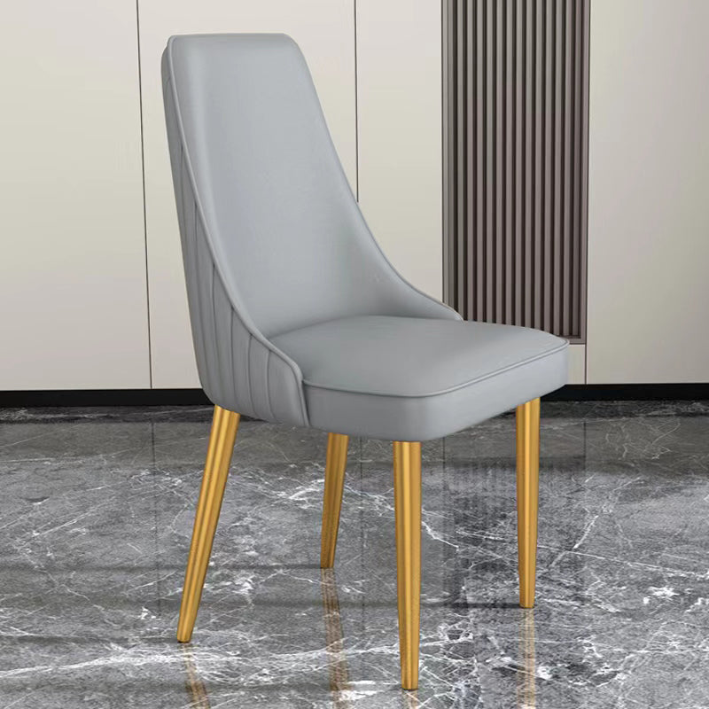 Glam Dining and Accent Chairs Indoor Parsons Curved Side Chair
