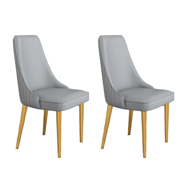 Glam Dining and Accent Chairs Indoor Parsons Curved Side Chair