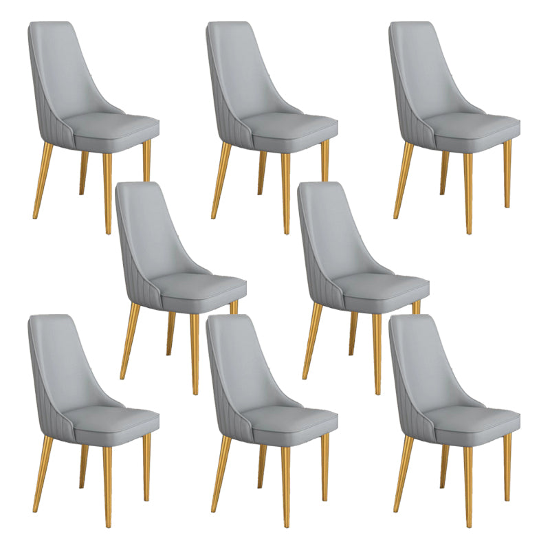 Glam Dining and Accent Chairs Indoor Parsons Curved Side Chair
