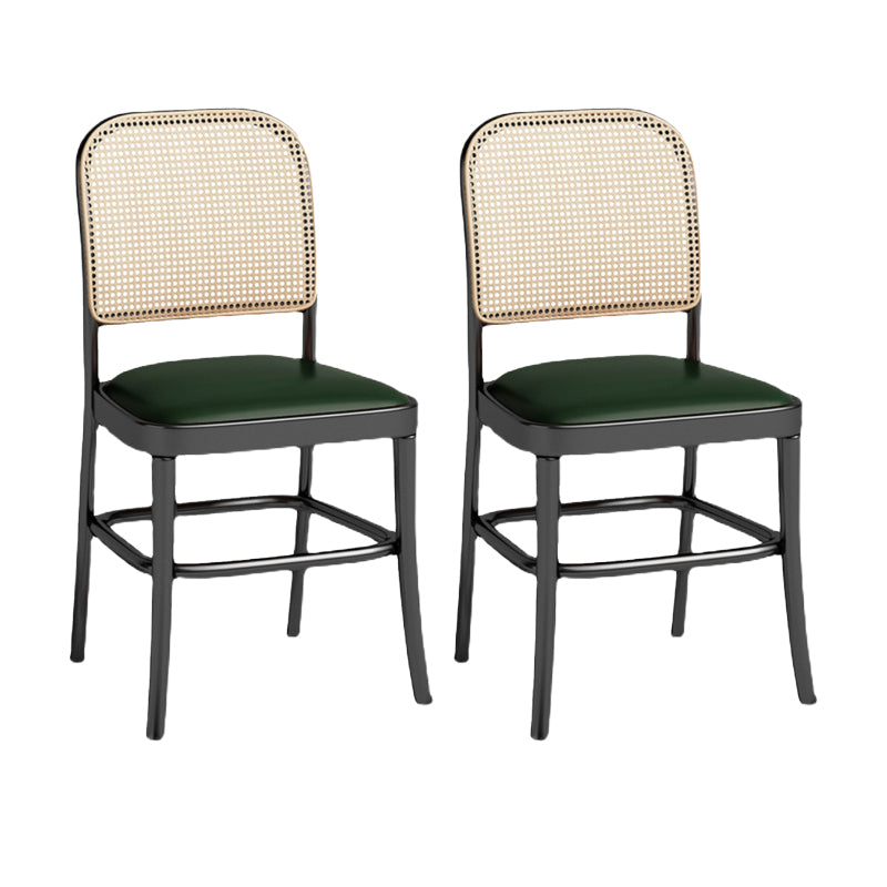 Contemporary Metal Kitchen Dining Side Chair Open Back Dining Side Chair