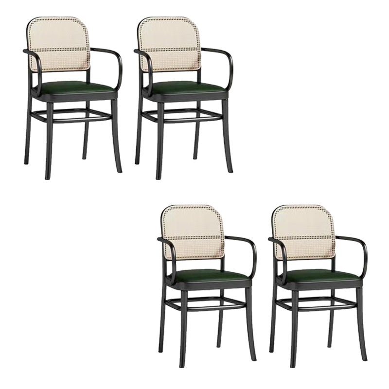 Contemporary Metal Kitchen Dining Side Chair Open Back Dining Side Chair