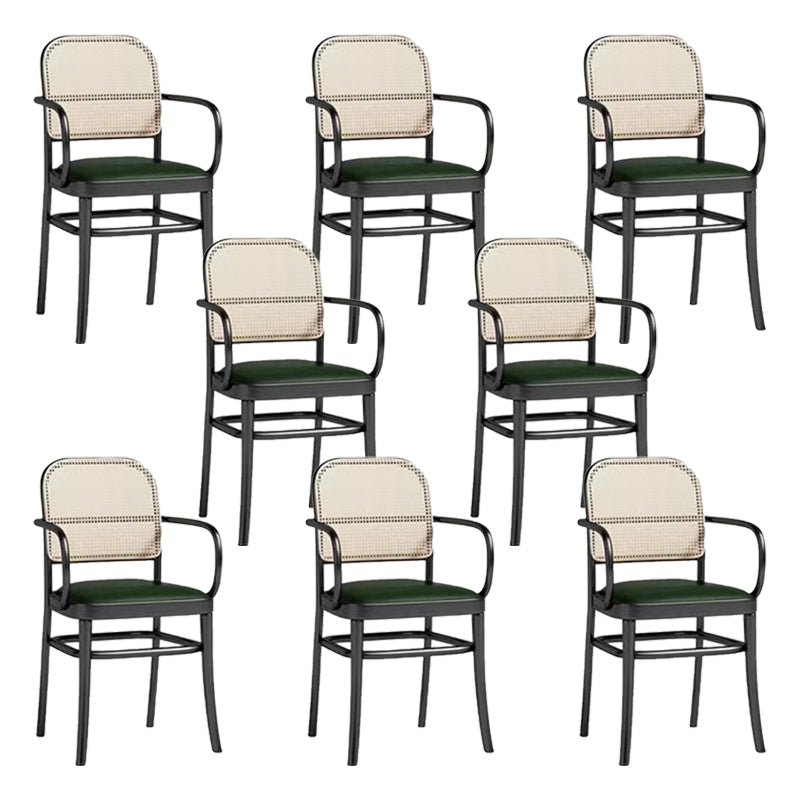 Contemporary Metal Kitchen Dining Side Chair Open Back Dining Side Chair