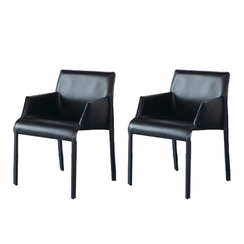 Home Faux Leather Side Chair Dining Room Parsons Dining Armchair