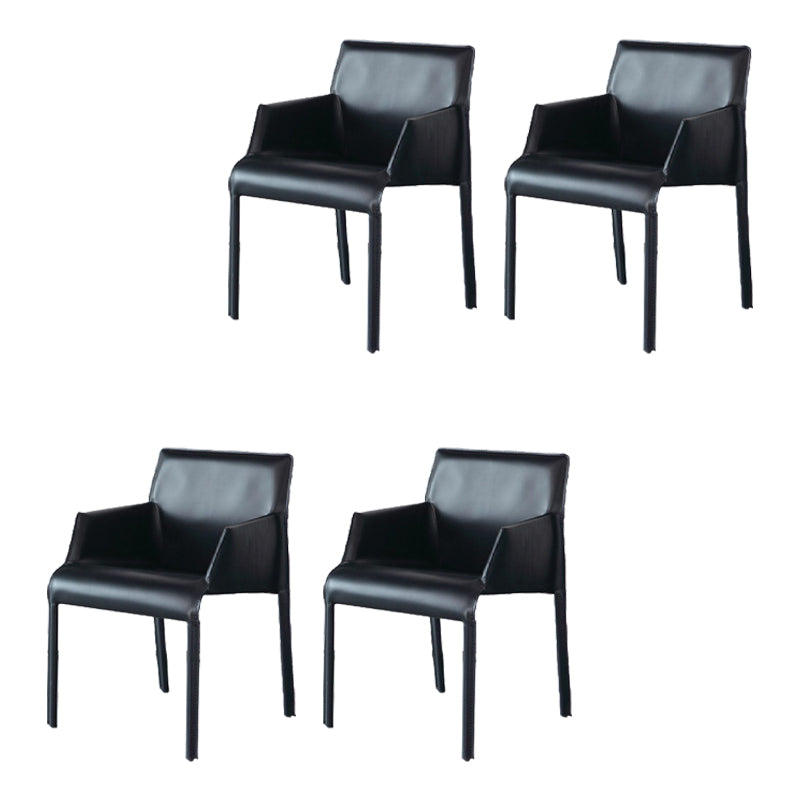 Home Faux Leather Side Chair Dining Room Parsons Dining Armchair