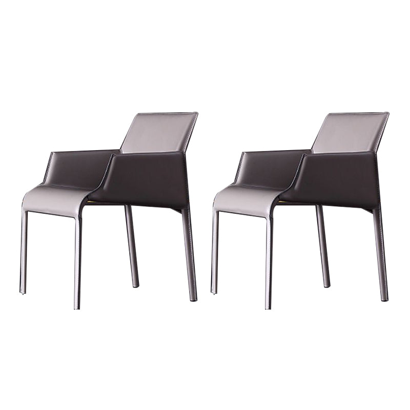 Home Faux Leather Side Chair Dining Room Parsons Dining Armchair