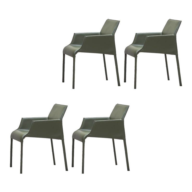 Home Faux Leather Side Chair Dining Room Parsons Dining Armchair