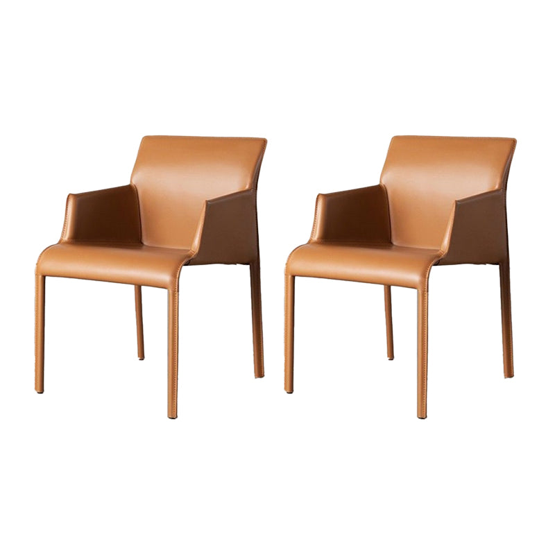 Home Faux Leather Side Chair Dining Room Parsons Dining Armchair