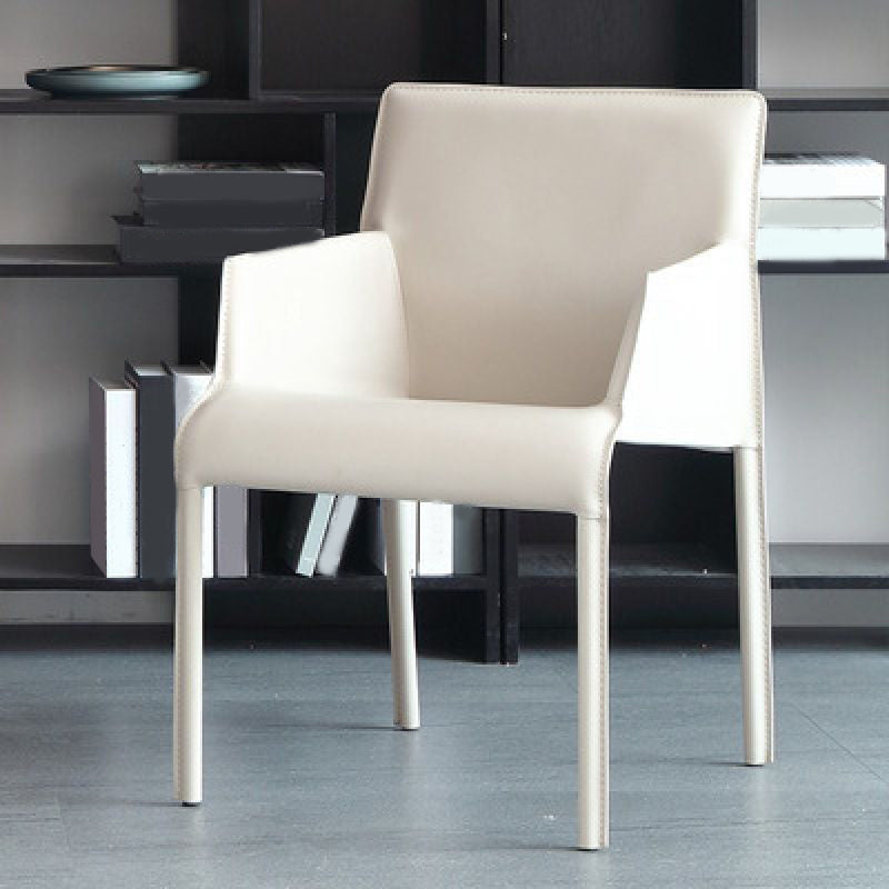 Home Faux Leather Side Chair Dining Room Parsons Dining Armchair