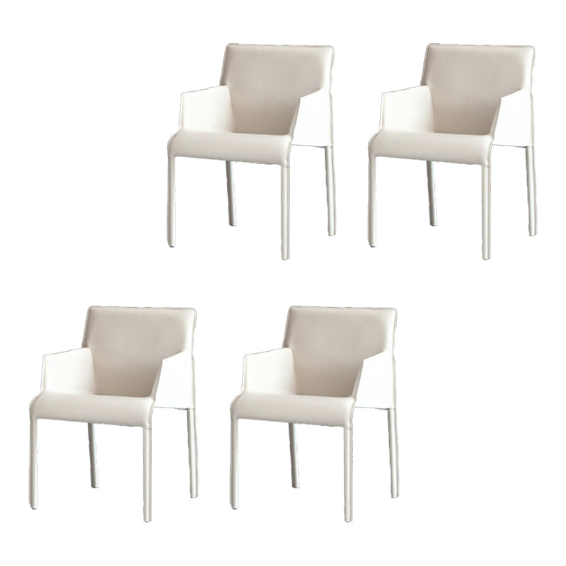 Home Faux Leather Side Chair Dining Room Parsons Dining Armchair